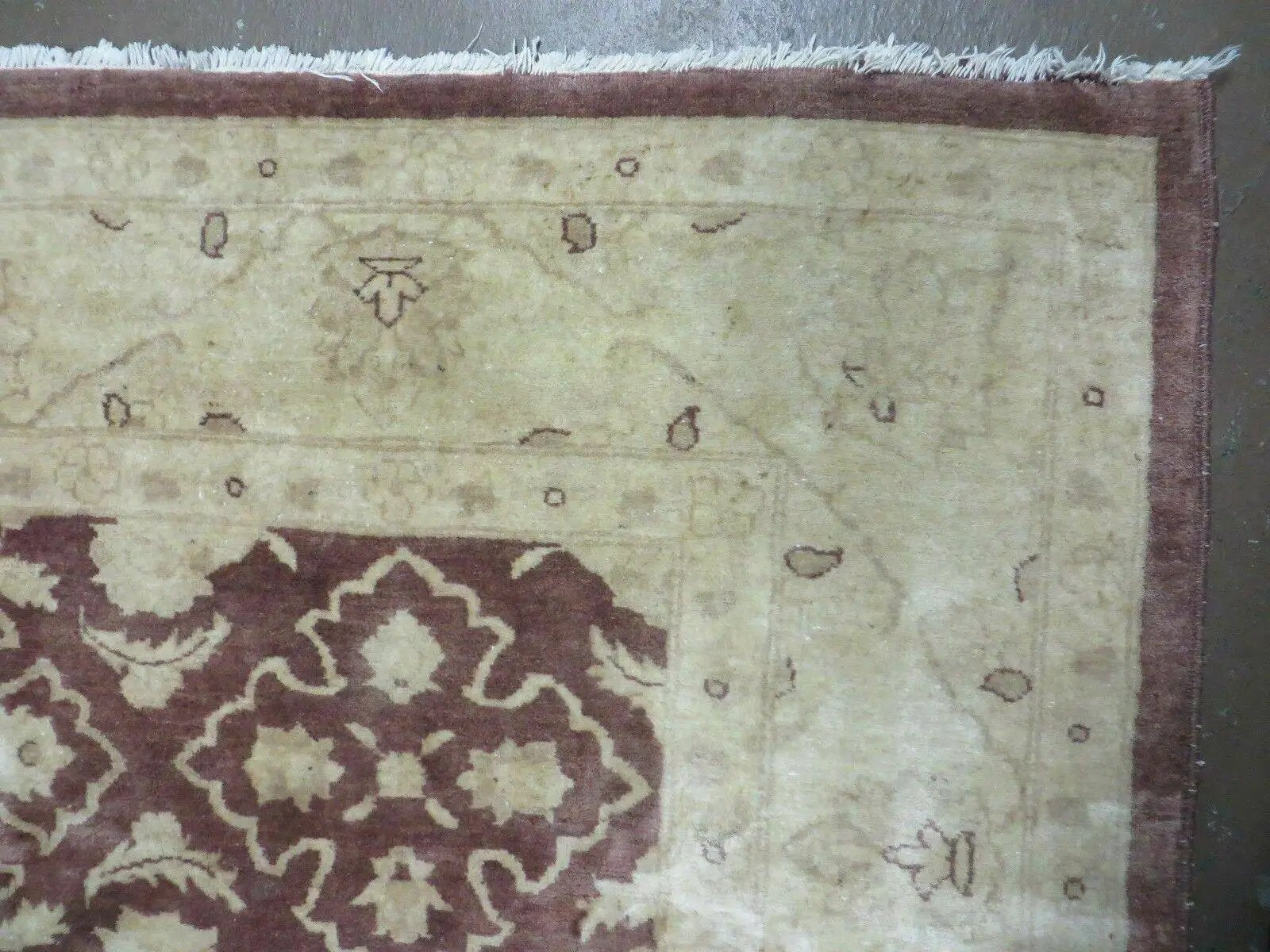 7' X 10' Vintage Fine Handmade Pakistan Peshawar Chobi Floral Wool Rug Vegy Dye by Jewel Rugs