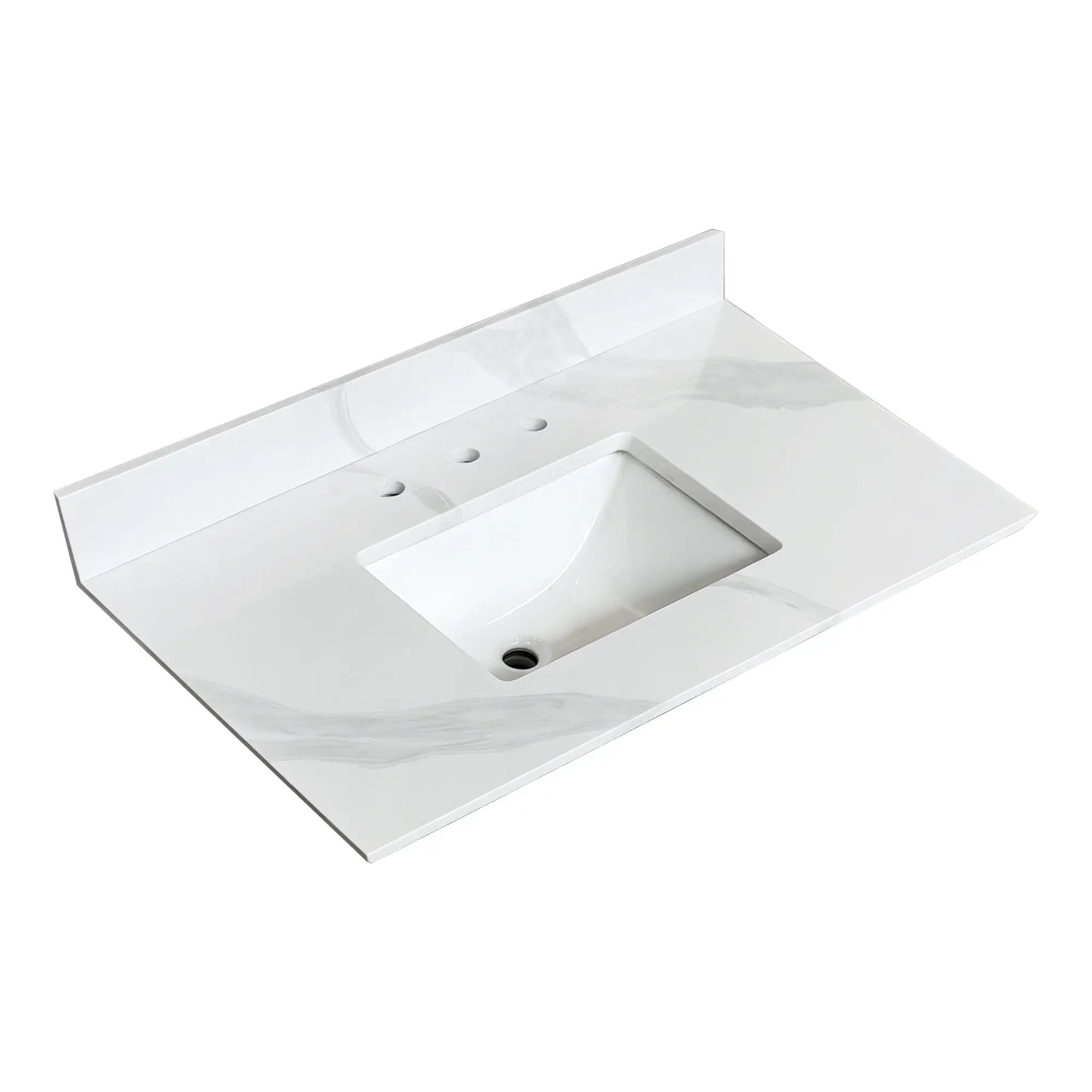 37-Inch Quartz Bathroom Vanity Top by HouseOfZazla