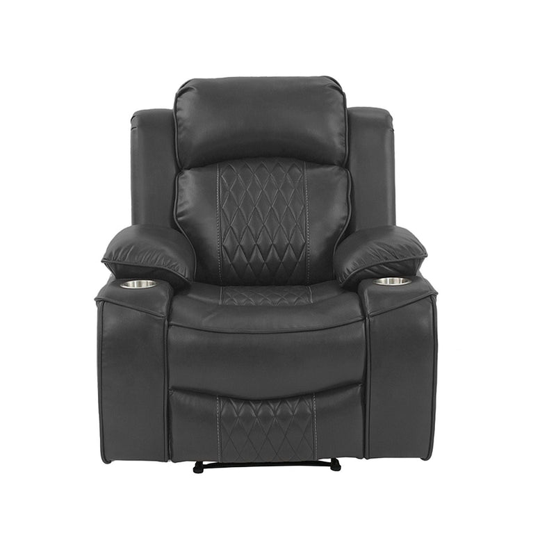 Power Motion Living Room Set With USB Port, Adjustable Headrest, Cup Holder by HouseOfZazla