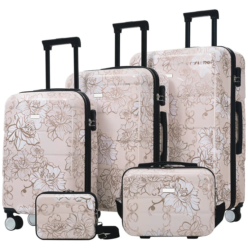 GigaTech 5-Piece PC+ABS Hardside Luggage Set by HouseOfZazla