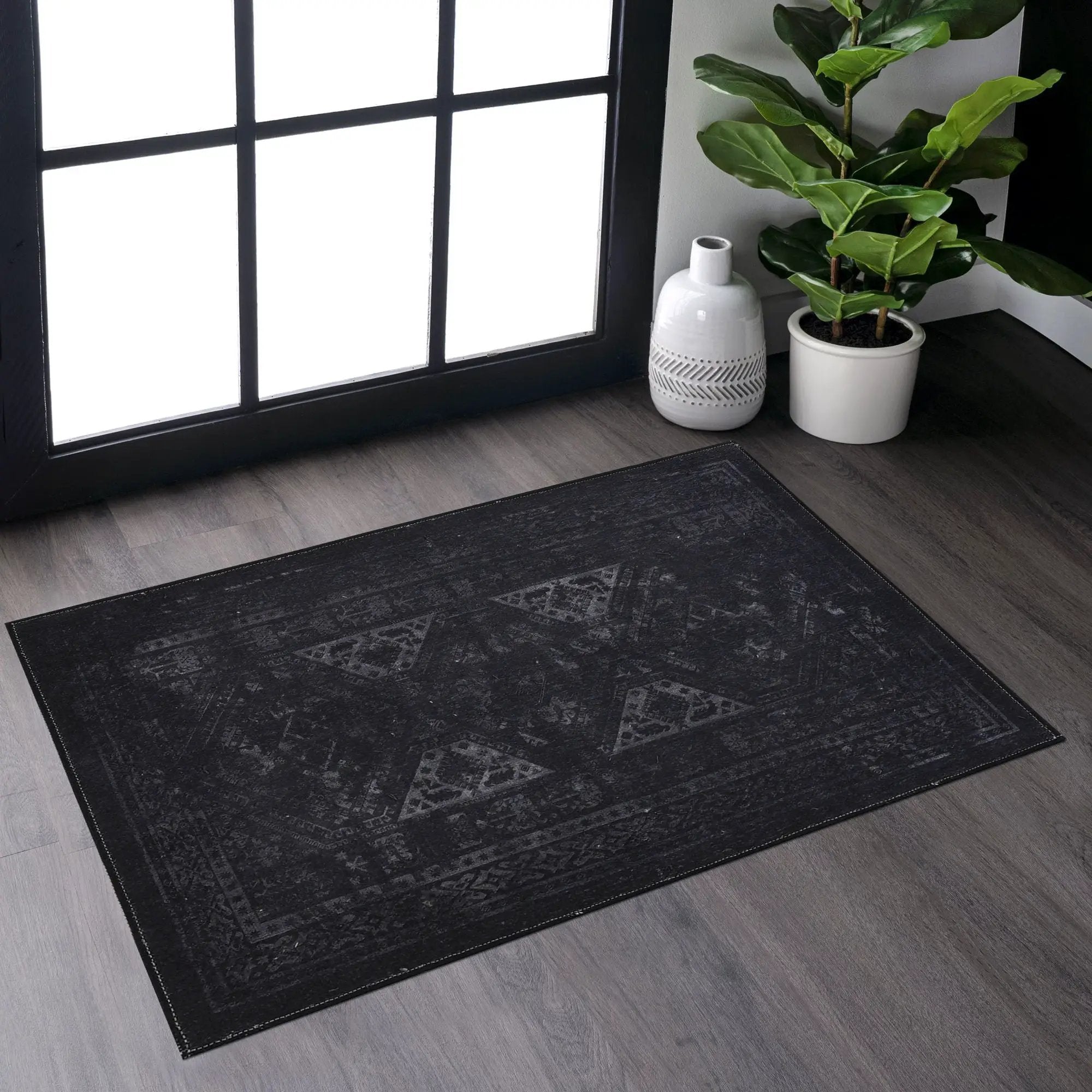 Maval - Trendy Area Rug, Washable by Unique Piece Furniture
