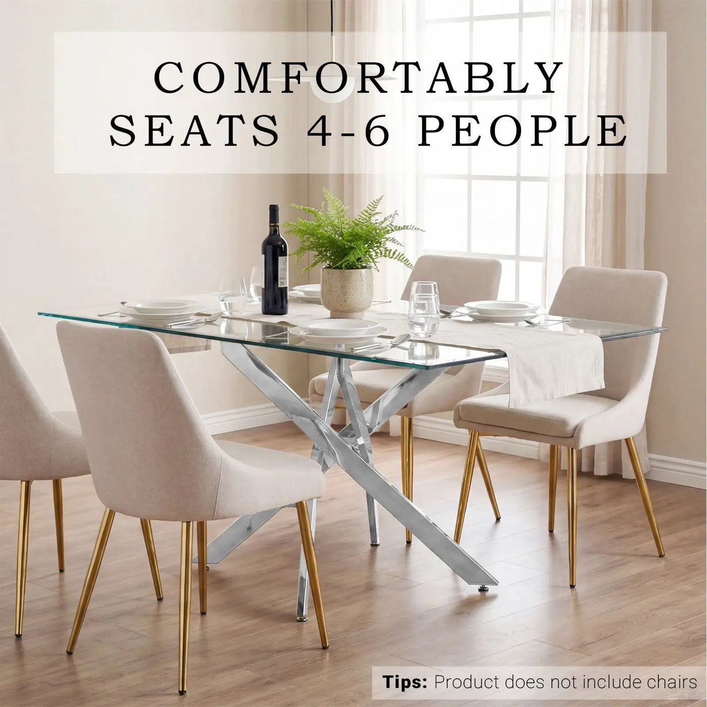Modern Rectangular Table For Dining Room by HouseOfZazla