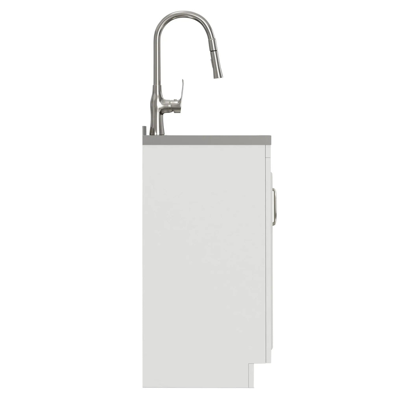 Darwin - Deluxe Laundry Cabinet With Pull-Out Faucet And Stainless Steel Sink by HouseOfZazla