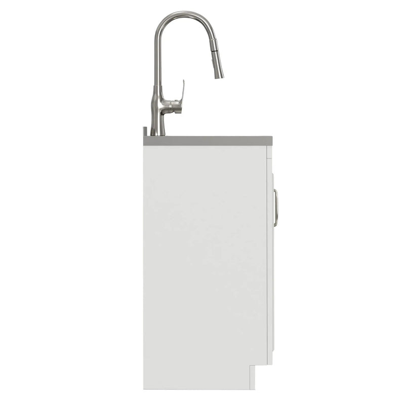 Darwin - Deluxe Laundry Cabinet With Pull-Out Faucet And Stainless Steel Sink by Unique Piece Furniture