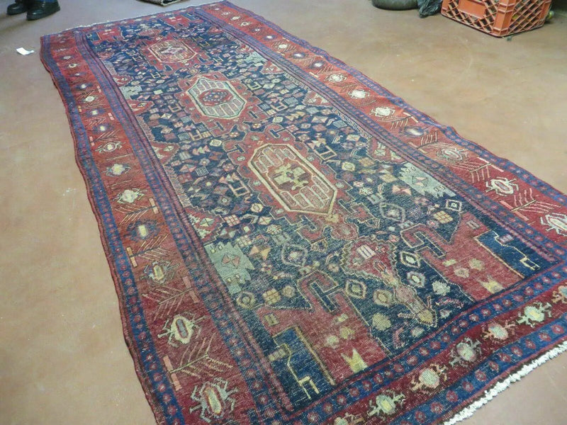 4' X 10' Antique Handmade Turkish Floral Tribal Oriental Wool Rug #627 by Jewel Rugs