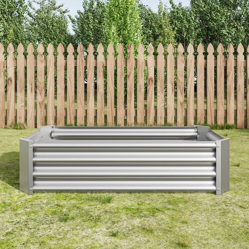 Metal Raised Garden Bed 4x2x1 ft by HouseOfZazla