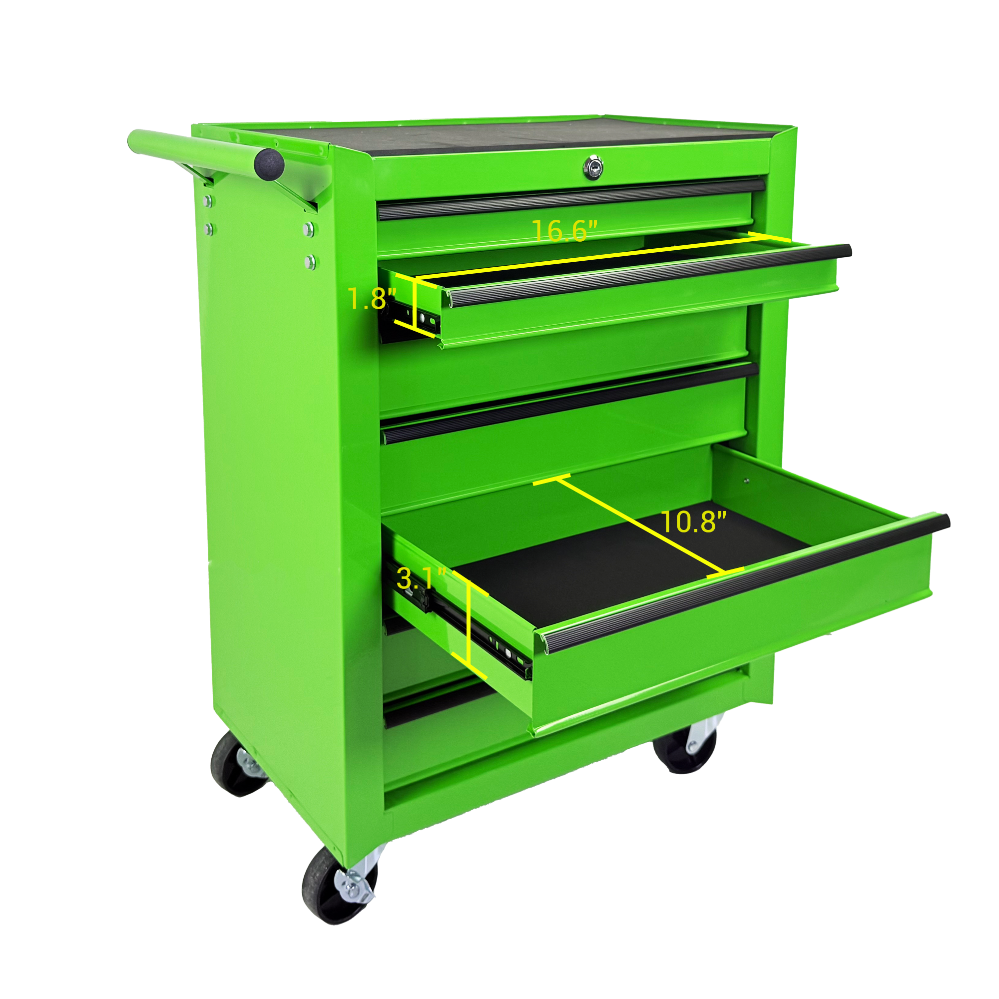 Rolling Metal Tool Chest with 7 Drawers, 20" Steel Organizer by HouseOfZazla