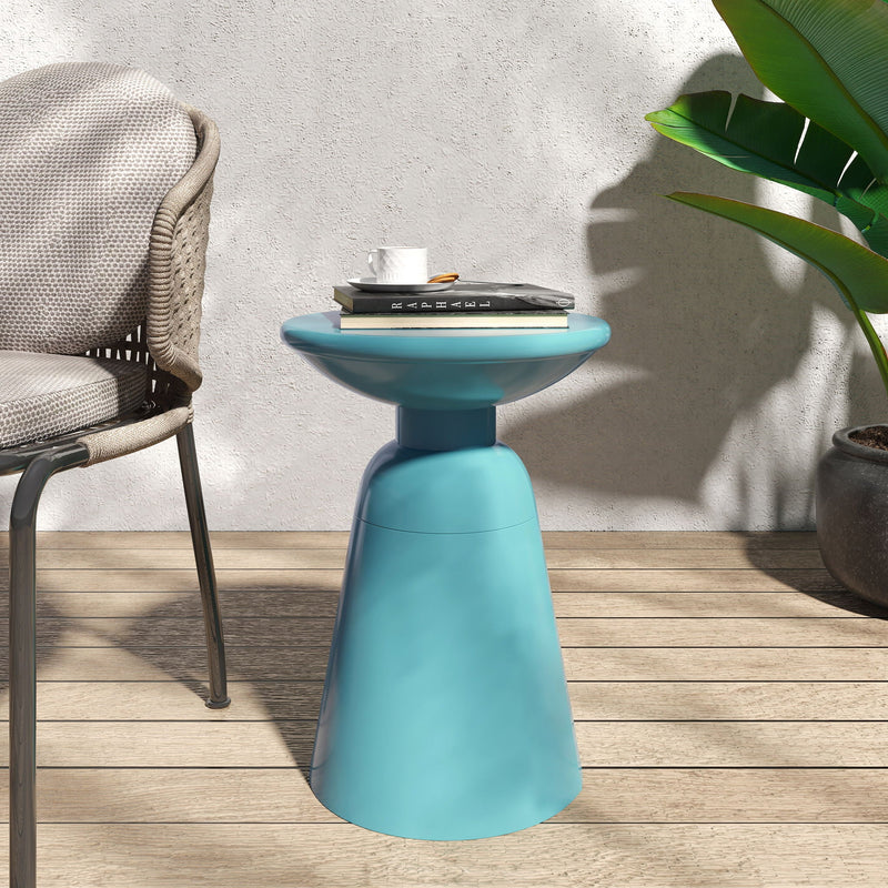 Outdoor Modern Metal End Large Table by HouseOfZazla