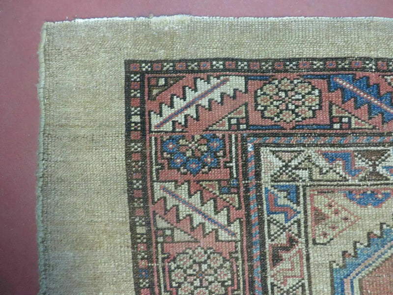 3'4" X 12' Antique Hand Made Turkish Wool Rug Runner Carpet Camel Hair Nice by Jewel Rugs