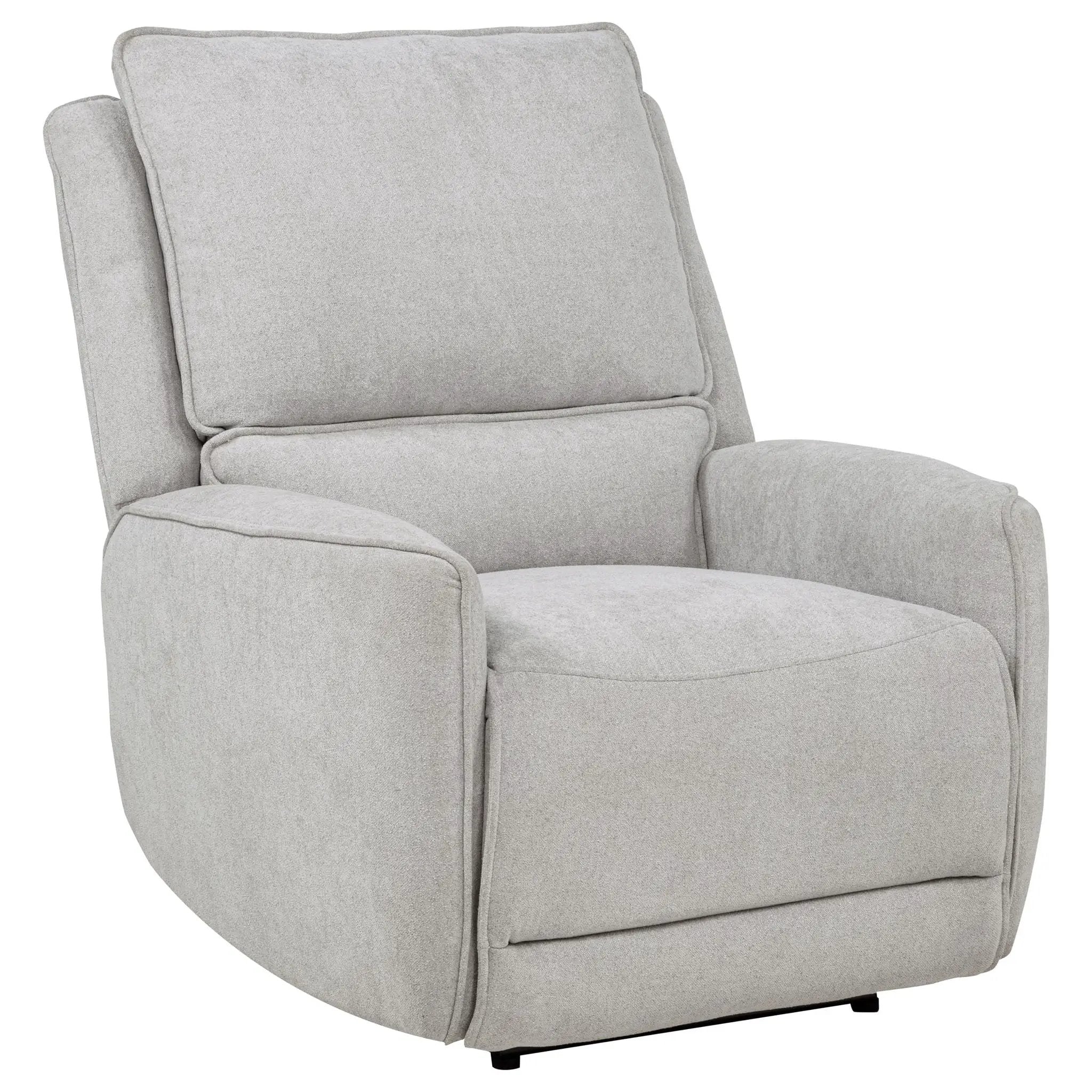 Sylmar Chenille Upholstered Power Recliner Dove Grey by Unique Piece Furniture