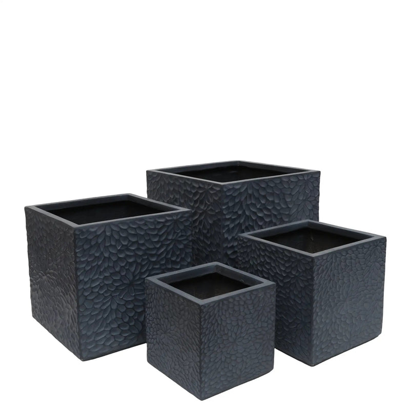 Large Outdoor Indoor Magnesium Oxide Planter Set of 4 by HouseOfZazla