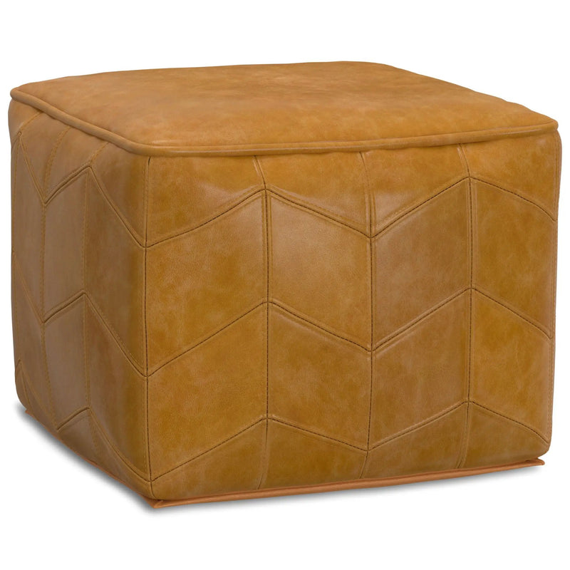 Morden - Square Pouf - Brown by HouseOfZazla