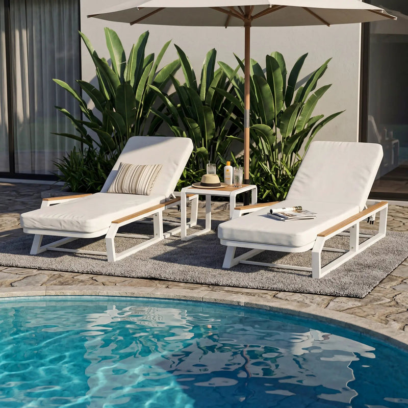 5-Piece Outdoor Chaise Lounge Set by HouseOfZazla
