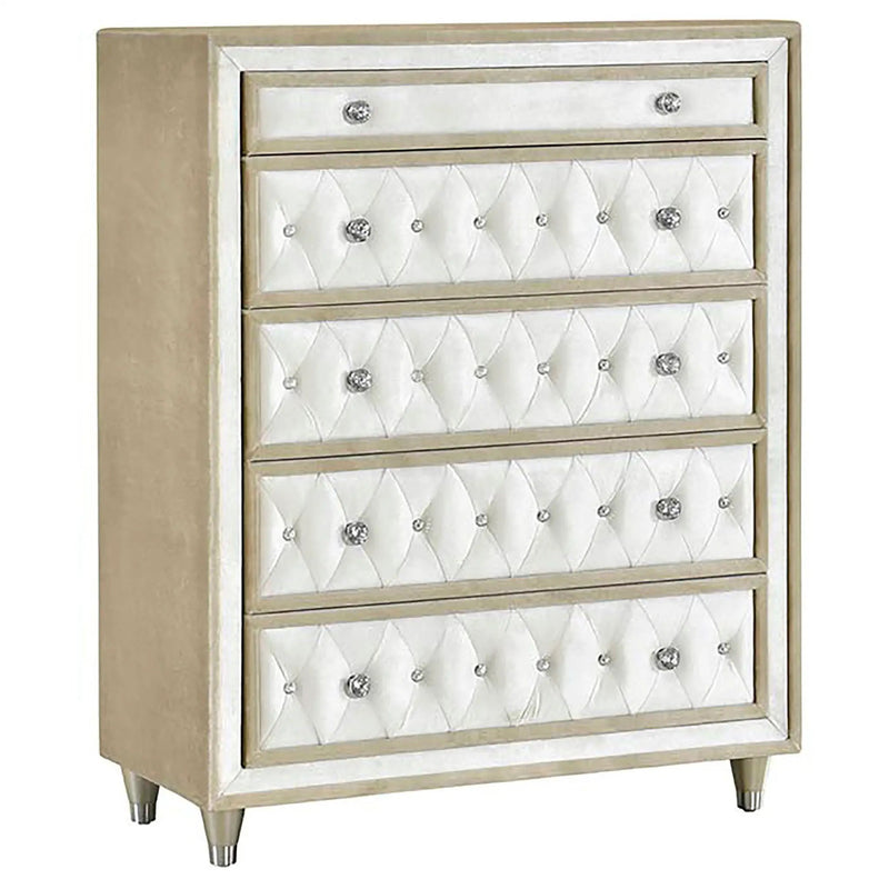 Antonella 5-piece Queen Bedroom Set Ivory by Unique Piece Furniture