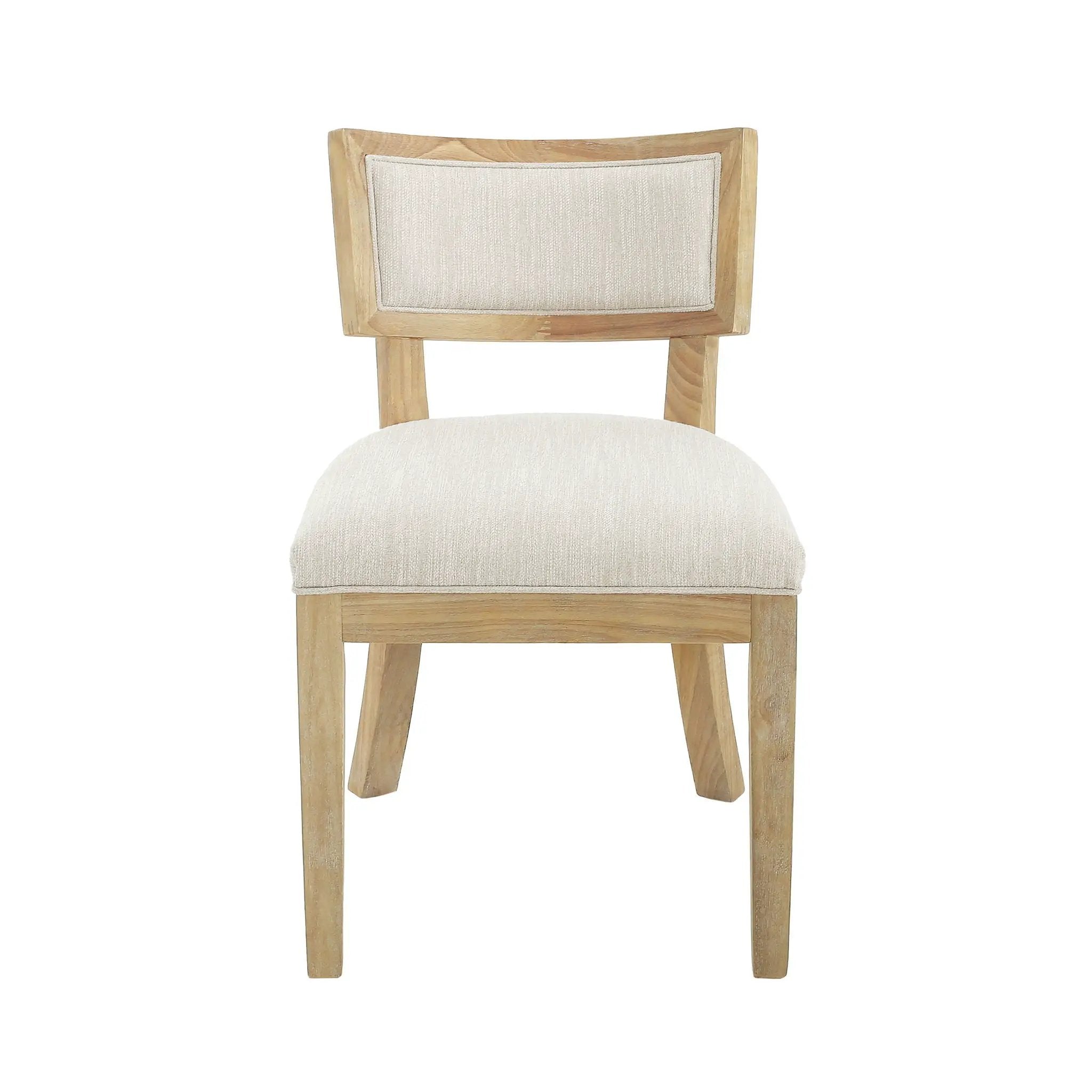Farmhouse Style Fabric Upholstered Side Dining Chair Set by HouseOfZazla