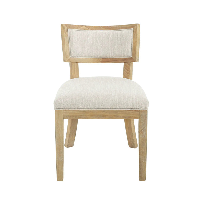 Farmhouse Style Fabric Upholstered Side Dining Chair Set by HouseOfZazla