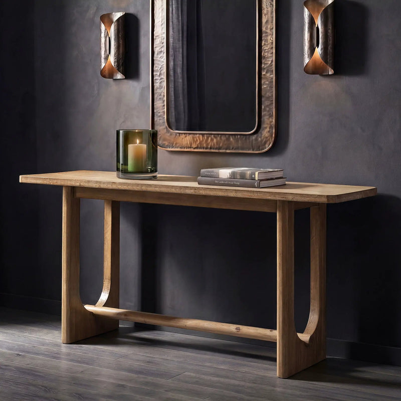 Turnkey - Trestle Console Table - Antique Brown by HouseOfZazla
