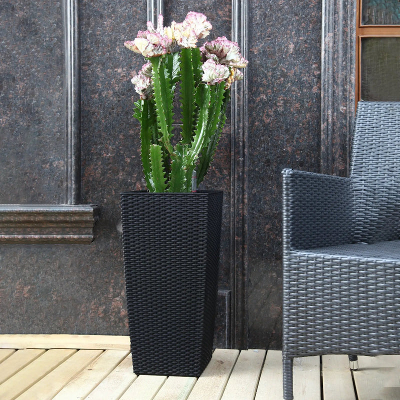 Pack of 2 Square Planters with Automatic Watering System by HouseOfZazla