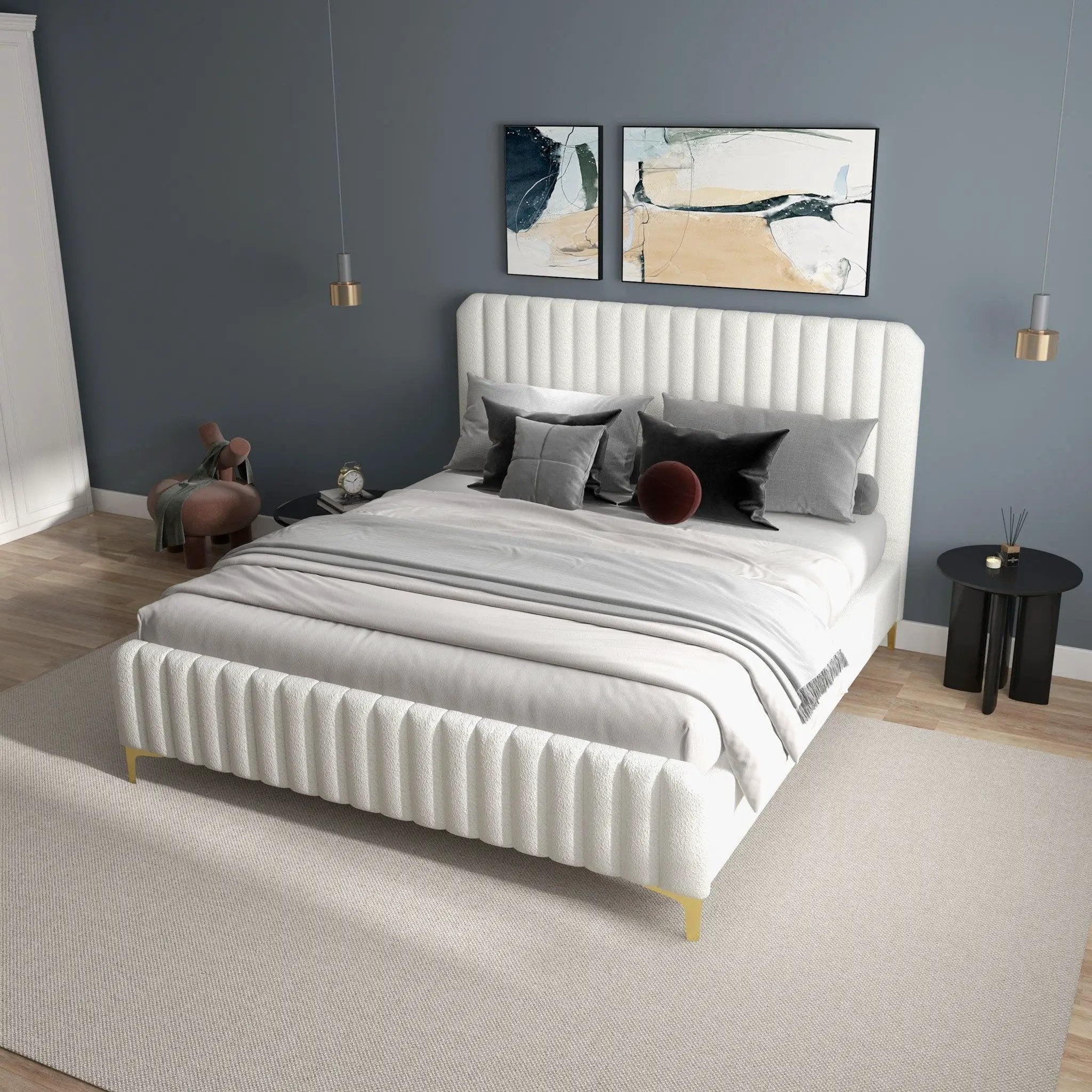 Valery - Upholstered Platform Bed by Unique Piece Furniture