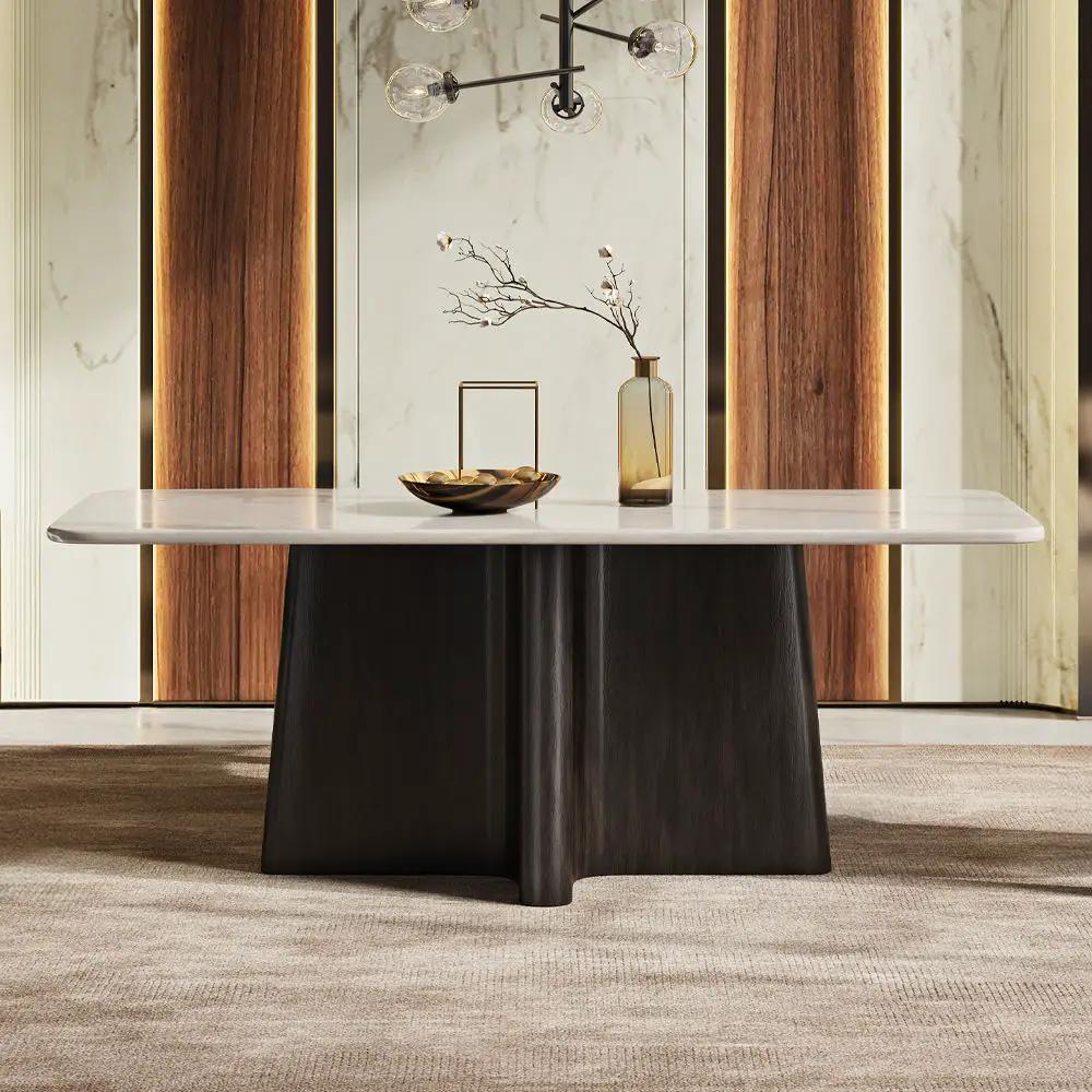 Jacory - Dining Table With Bottocino Marble Top - Espresso by Unique Piece Furniture