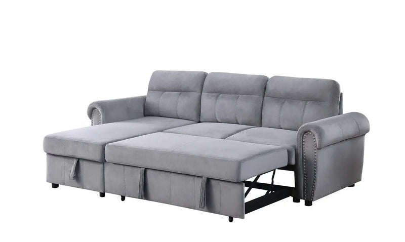 Ashton - Reversible Sleeper Sectional Sofa Chaise by HouseOfZazla