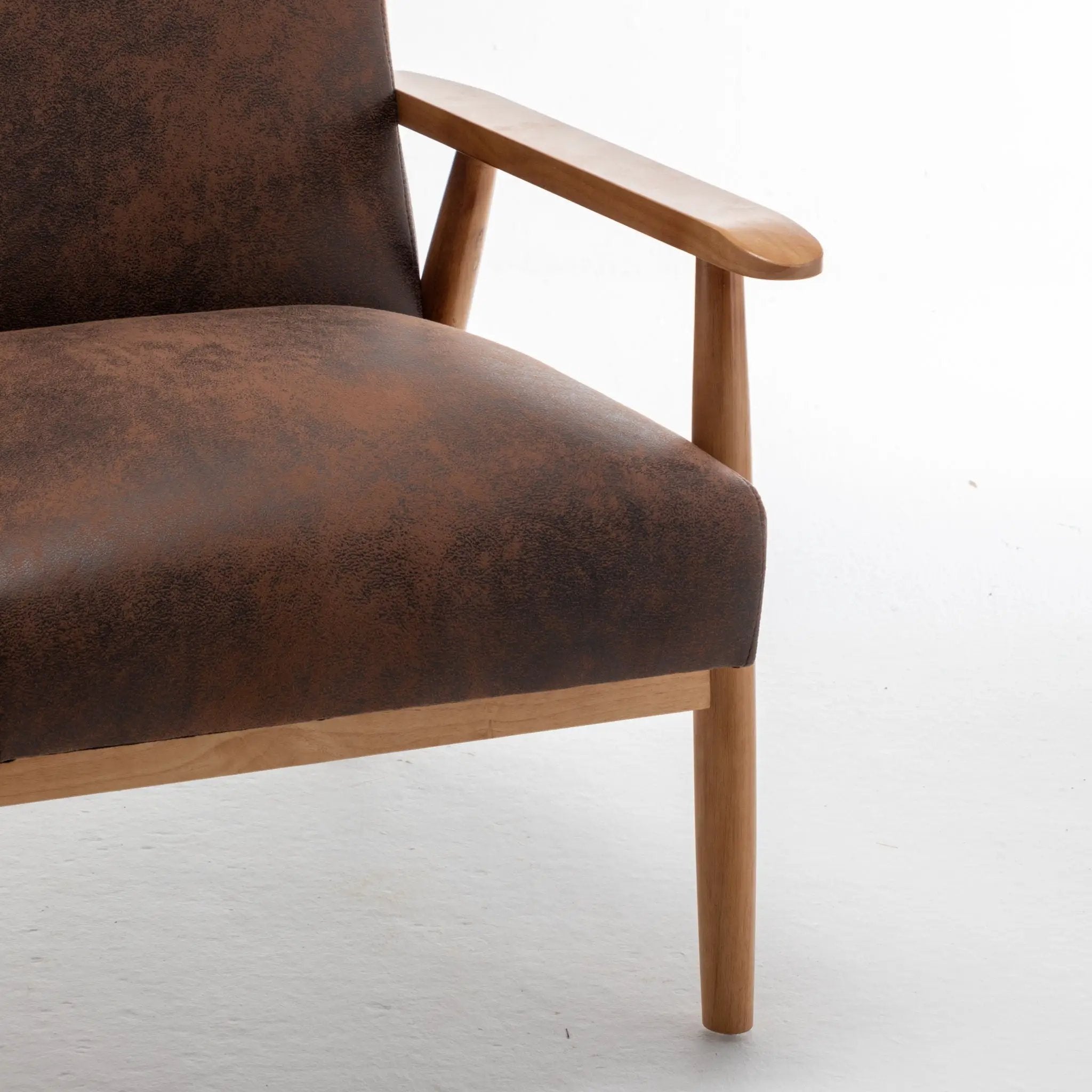 Wide Arm Chair - Brown by HouseOfZazla