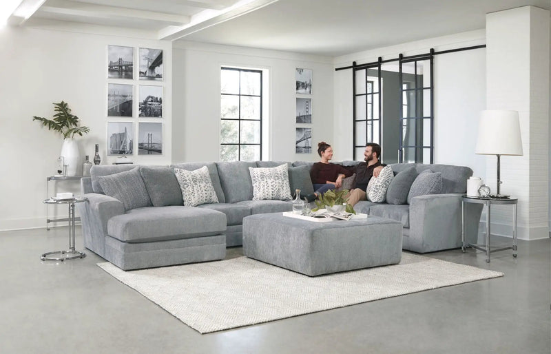 Glacier - Sectional With Cocktail Ottoman by Unique Piece Furniture