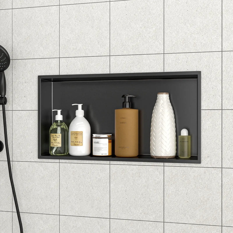Stainless Steel Shower Niche With Seamless Design For Bathroom Storage by HouseOfZazla