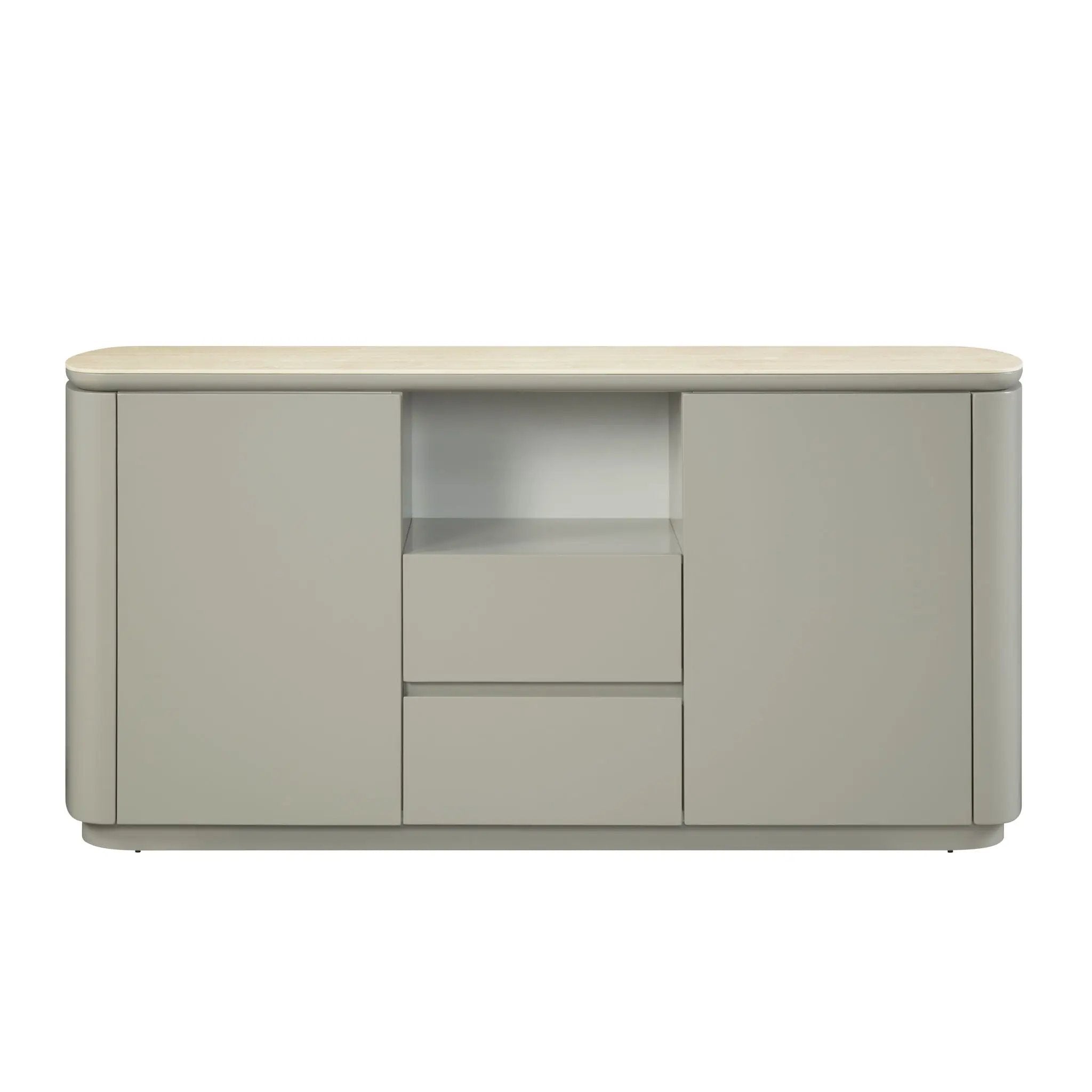 Ingram - Ceramic Top Server - Light Gray by Unique Piece Furniture