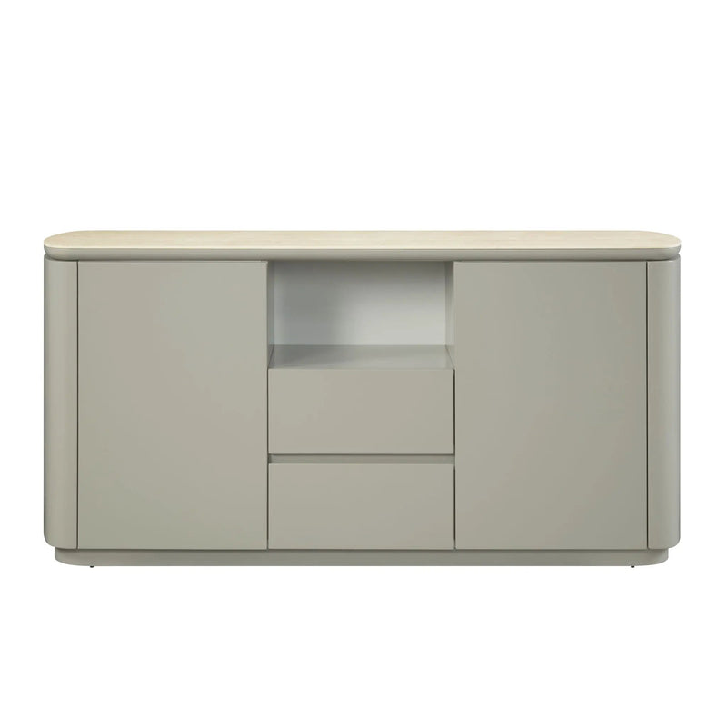 Ingram - Ceramic Top Server - Light Gray by Unique Piece Furniture