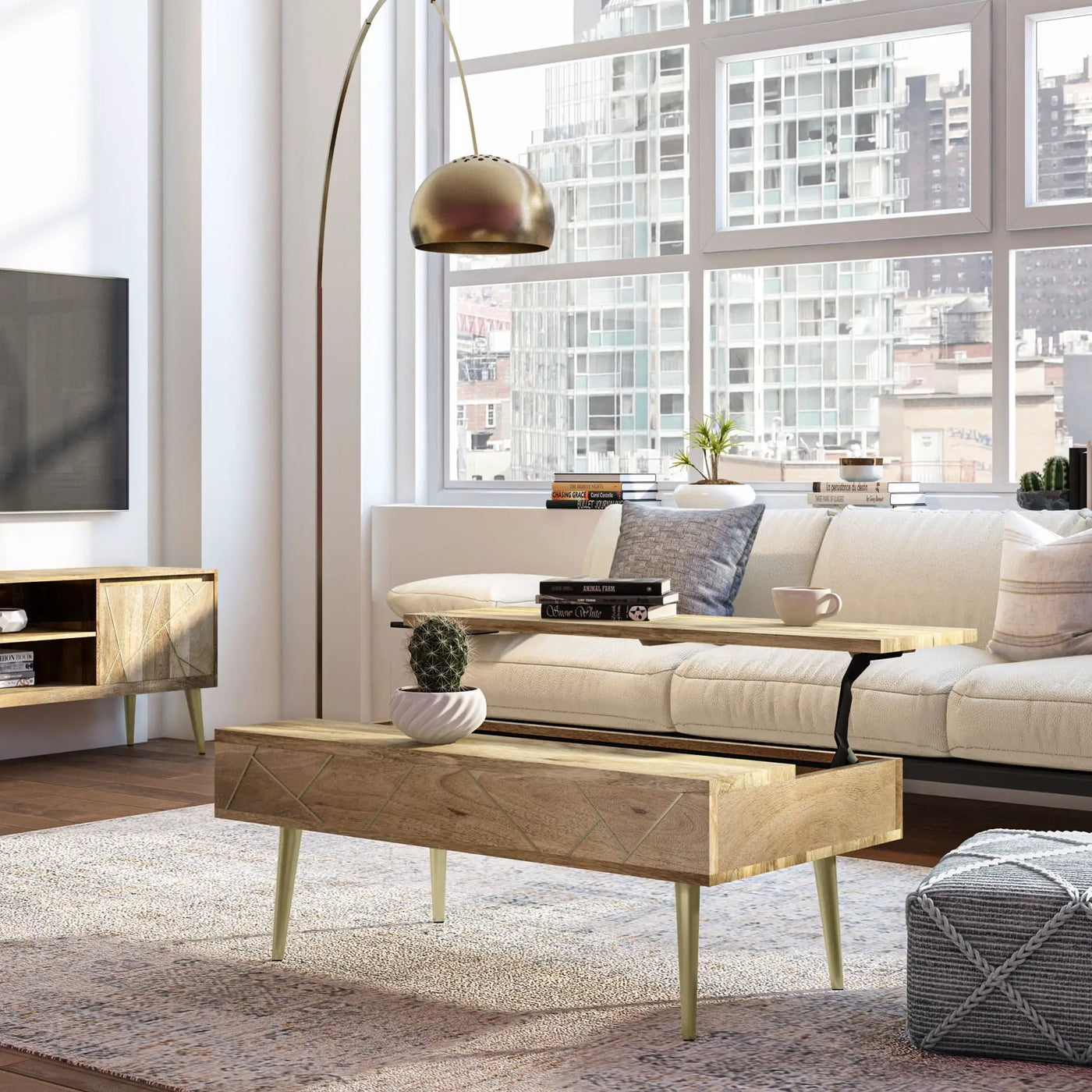 Jager - Lift Top Coffee Table Handcrafted by HouseOfZazla