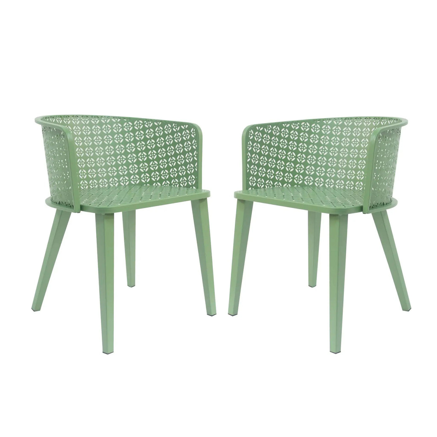 Milan Outdoor Dining Chair Set of 2 by HouseOfZazla