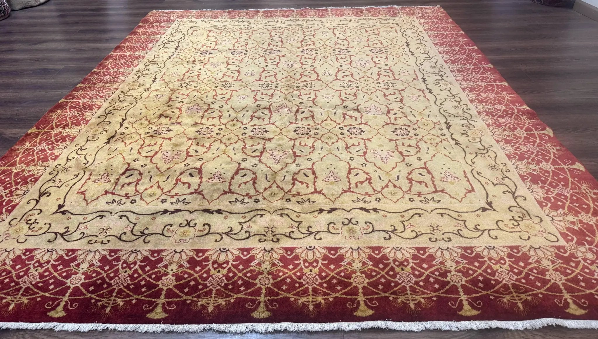 Pak Persian Rug 8x10, Allover Pattern, Gold-Tan, Fine 200 KPSI by Jewel Rugs