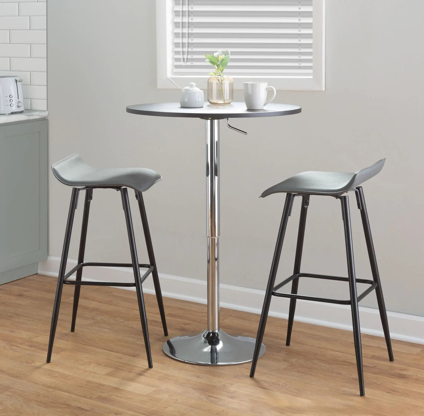 Elia - Contemporary Adjustable Bar Table by HouseOfZazla