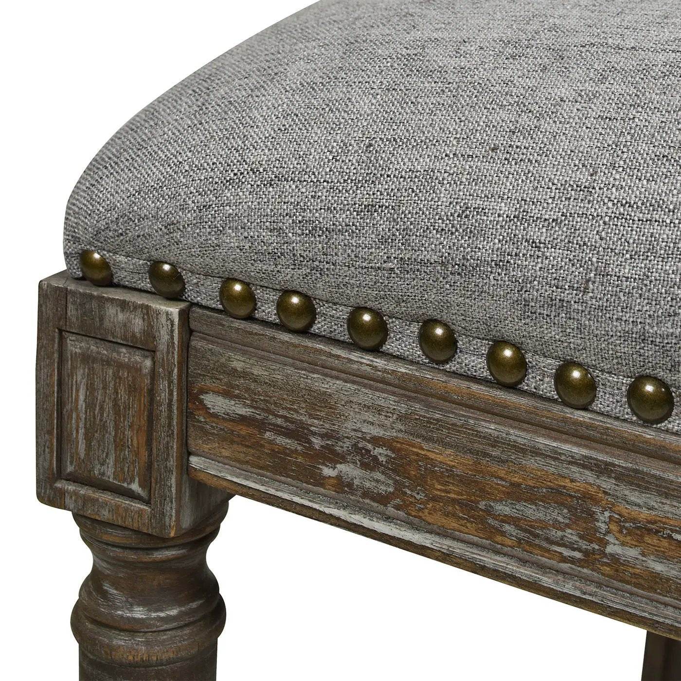 Triomphe - Rattan Wicker High Back Armless Counter Bar Stool by Unique Piece Furniture
