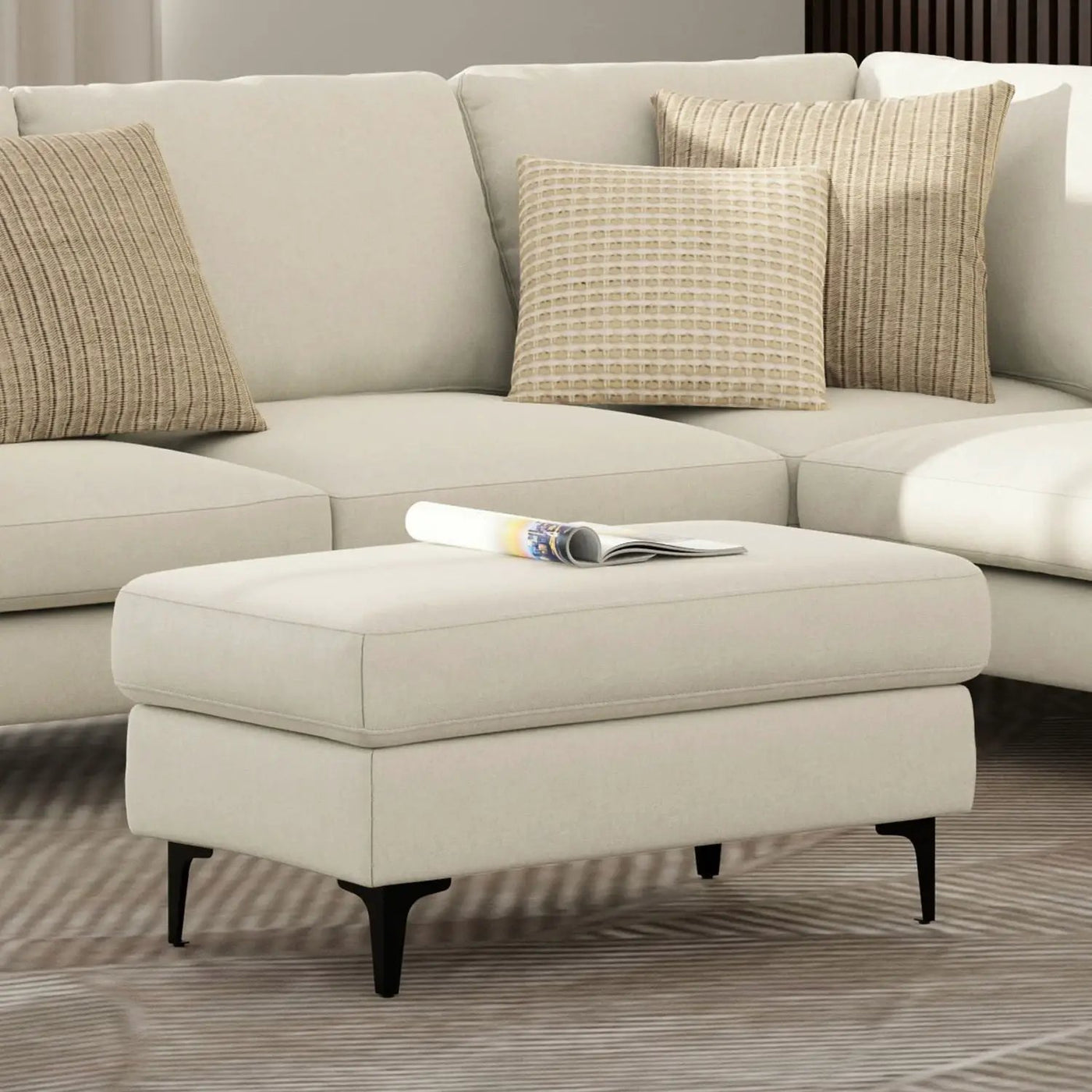 Ava - Versatile Mid Century Ottoman by Unique Piece Furniture