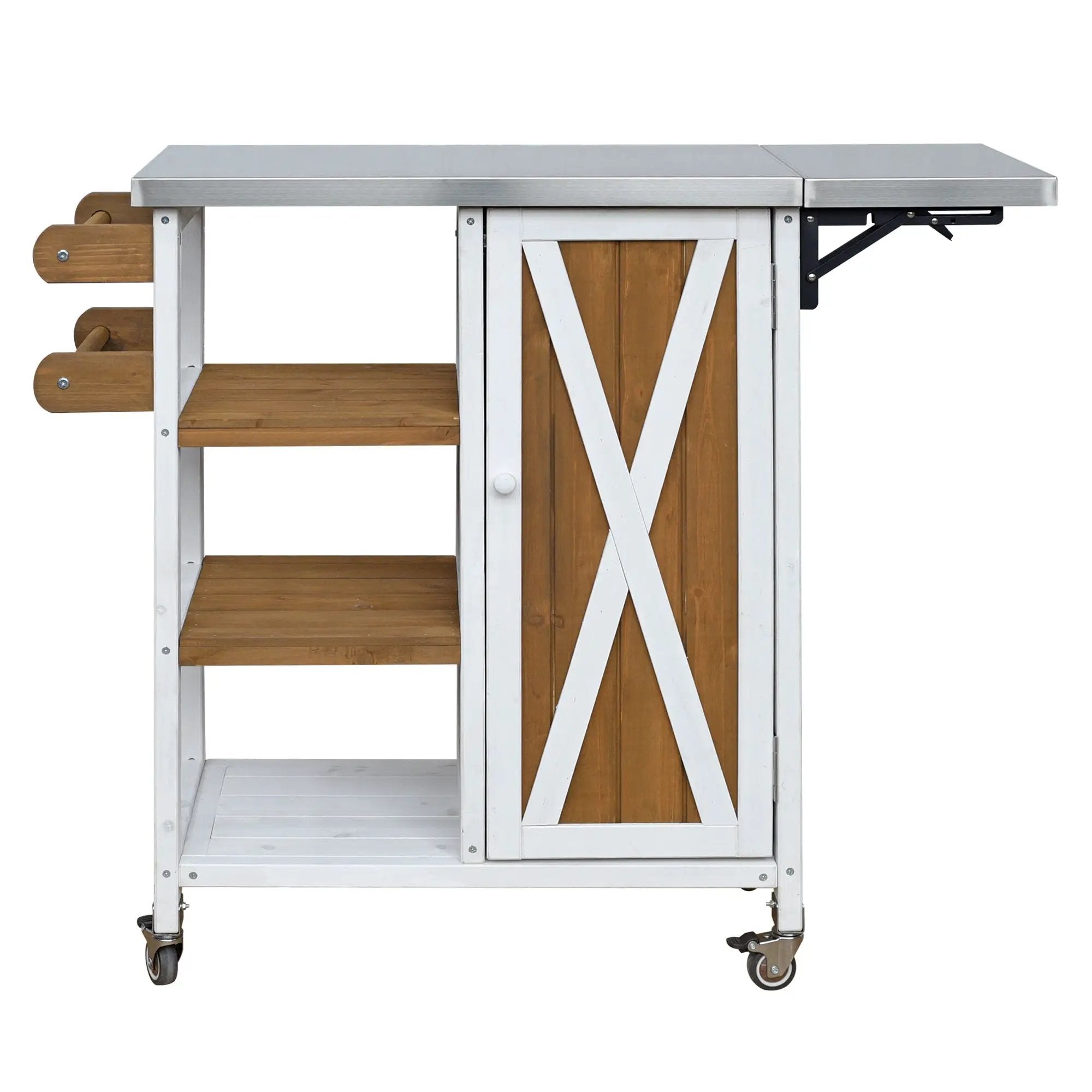 Foldable Outdoor Kitchen Island Patio Prep Station by HouseOfZazla