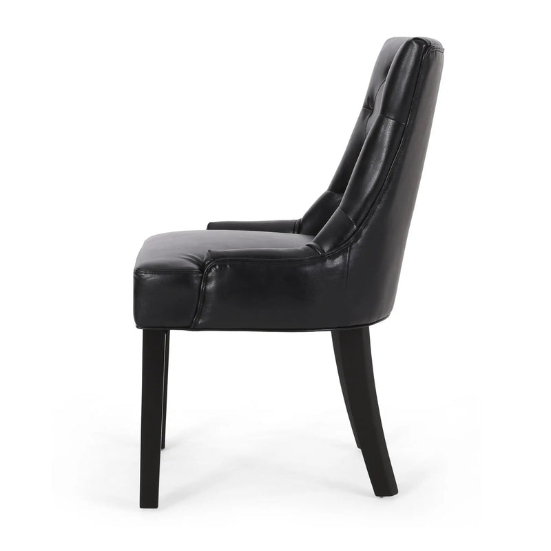 Cheney Contemporary Dining Chair Tufted Upholstery (Set of 2) by HouseOfZazla