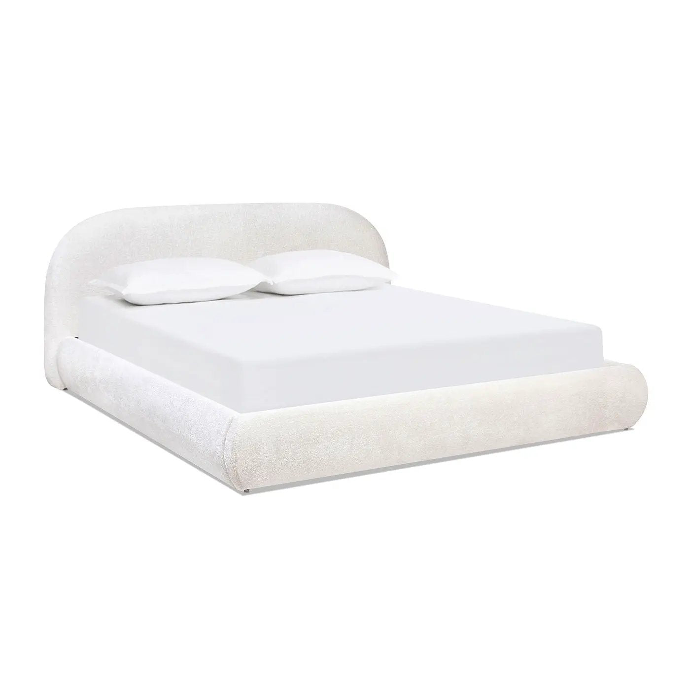 Archie Puffy Grounded - Upholstered Platform Bed by HouseOfZazla
