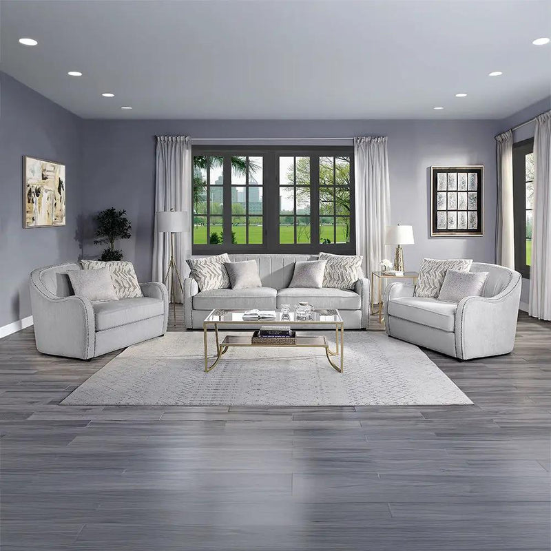 Mahler - Chair With 2 Pillows - Beige Linen by Unique Piece Furniture