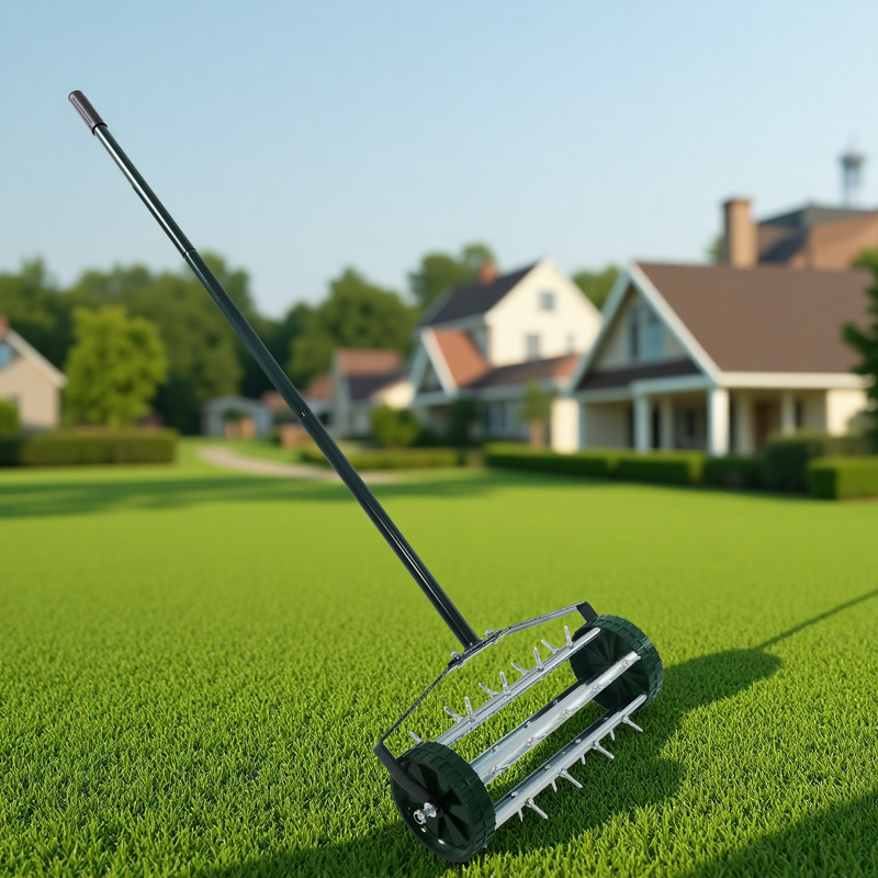 Heavy Duty Rolling Lawn Aerator by HouseOfZazla