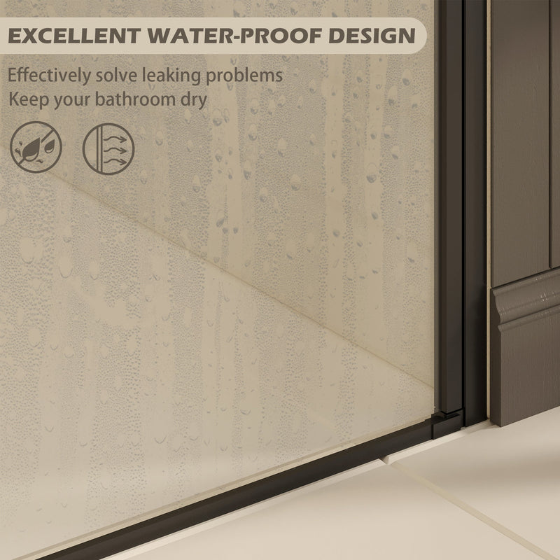 27-28" W × 72" H Frameless Pivot Shower Door by HouseOfZazla