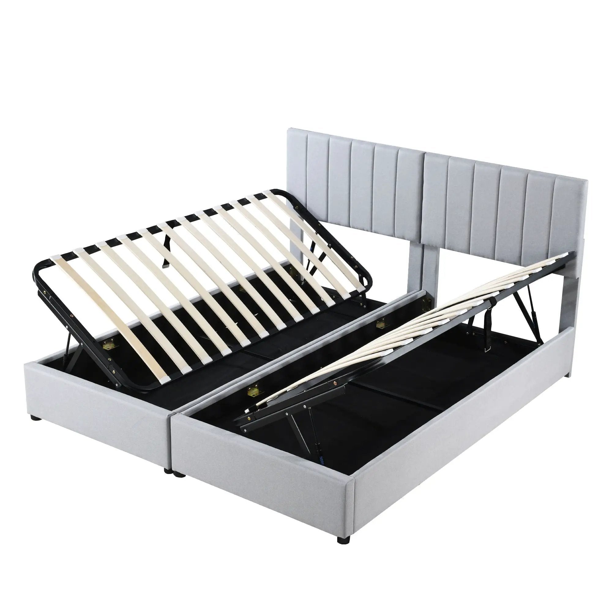 Upholstered Platform Bed With A Hydraulic Storage System by HouseOfZazla
