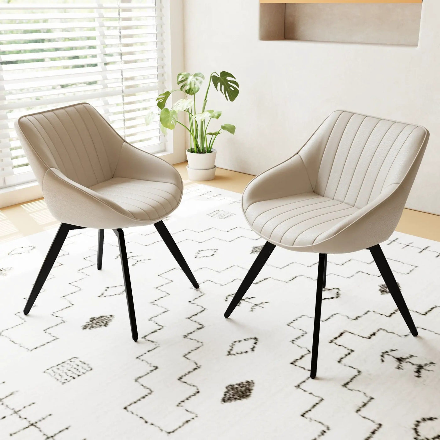 Modern Medieval Kitchen Dining Chair With 360 ° Rotation by HouseOfZazla