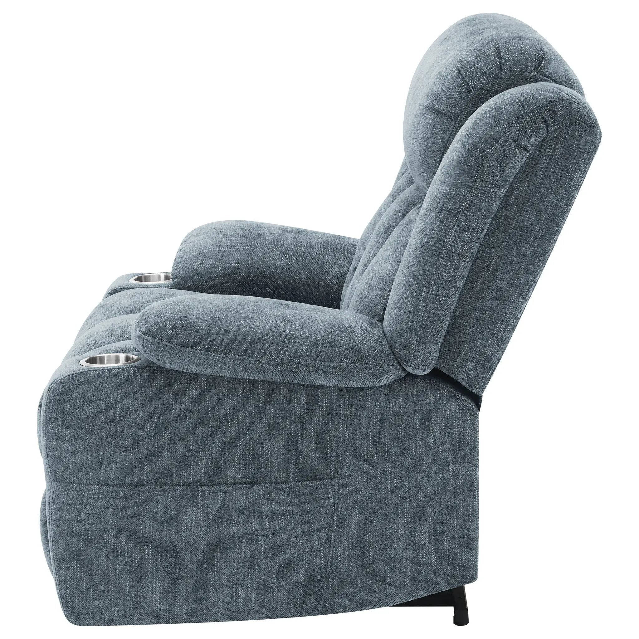 Beca - Upholstered Power Lift Recliner With Cupholders And USB Charging by Unique Piece Furniture