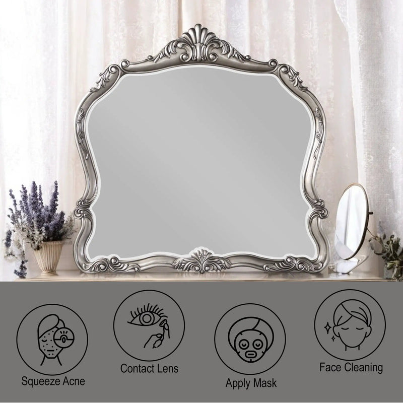 Ariadne - Mirror - Antique Silver by Unique Piece Furniture