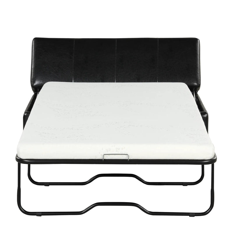 Twin Size Folding Ottoman Sleeper Bed With Mattress Convertible Guest Bed by HouseOfZazla