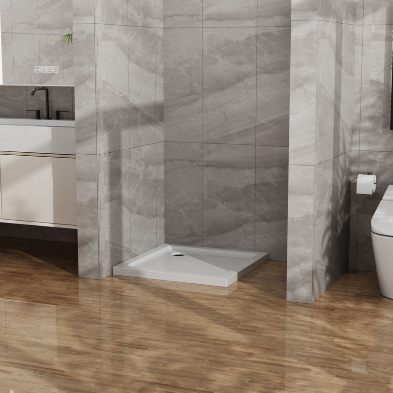 In Corner Drain Shower Base by HouseOfZazla