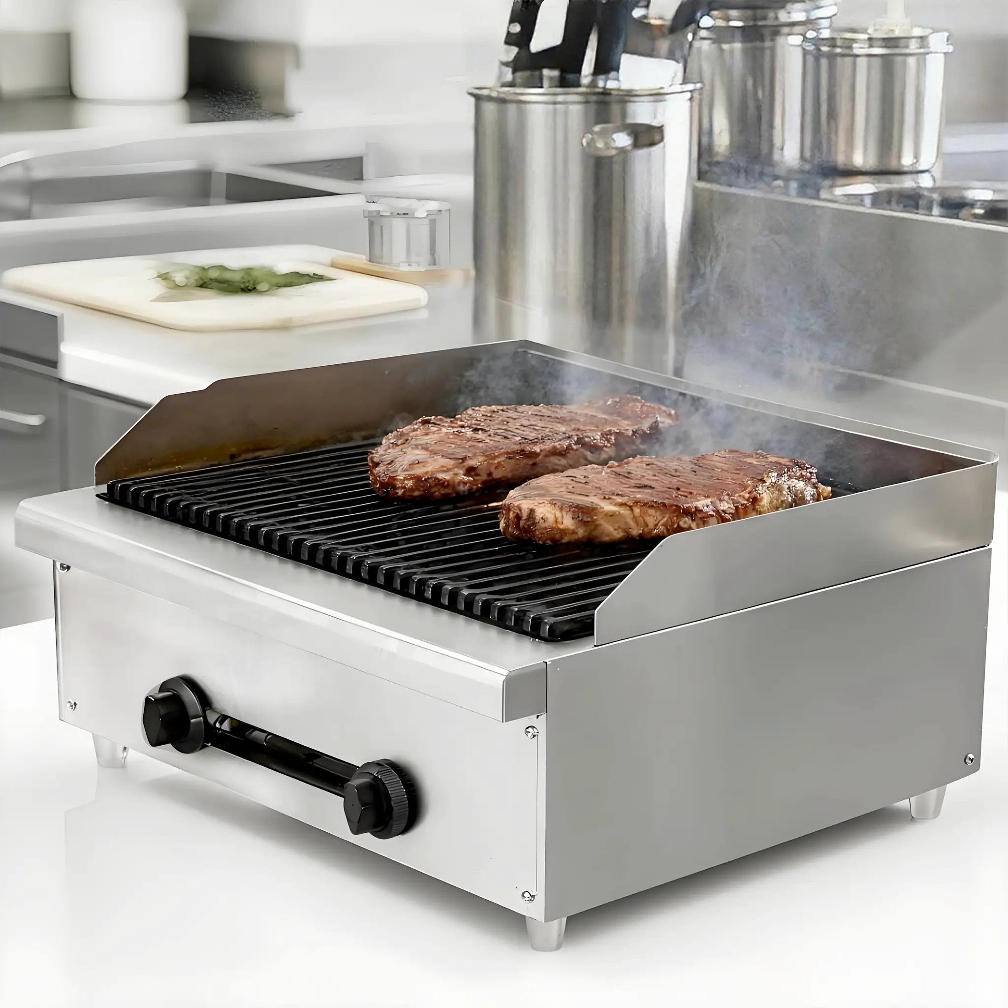 24 Inch Commercial Gas Lava Rock Charbroiler by HouseOfZazla