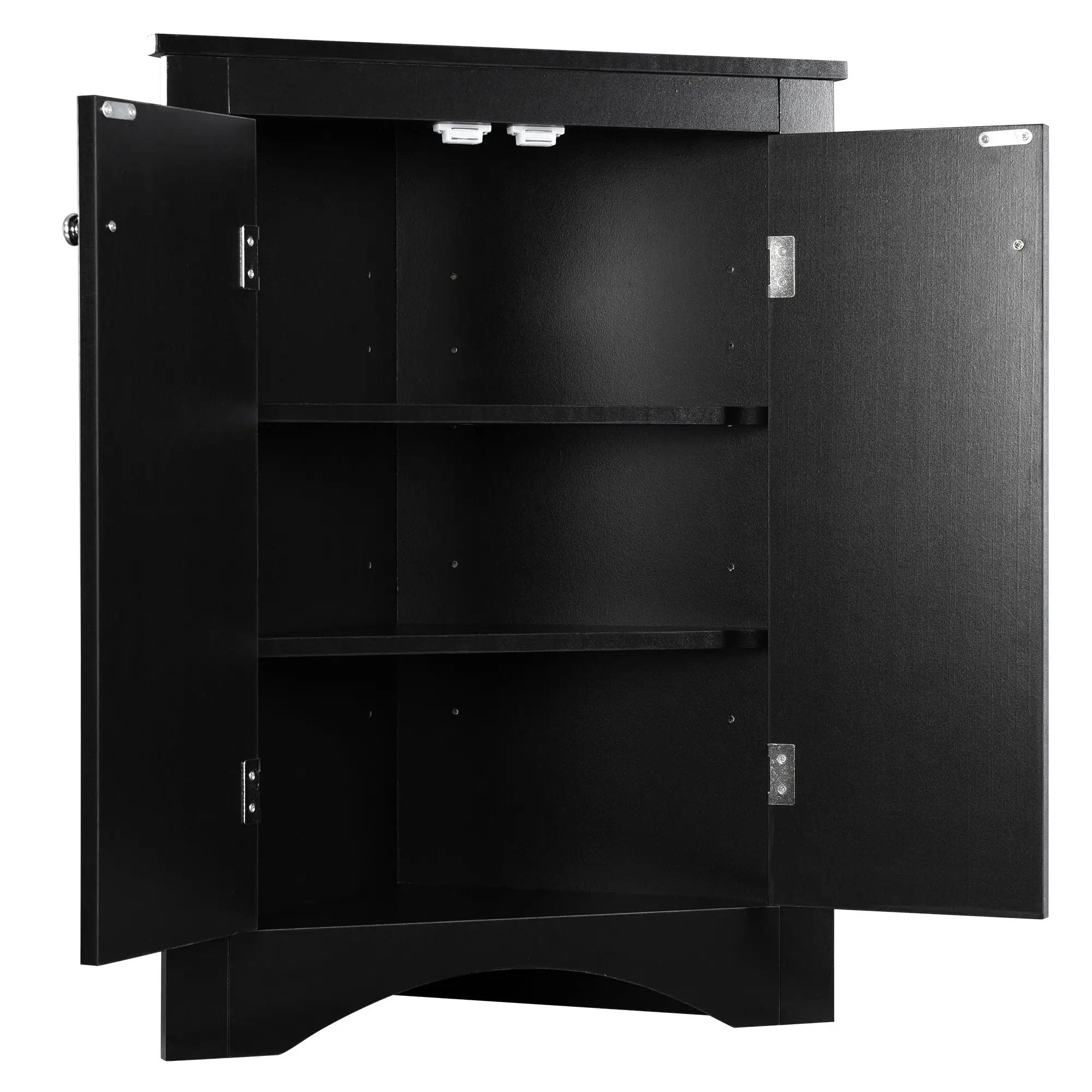 Triangle Bathroom Storage Cabinet With Adjustable Shelves, Freestanding Floor Cabinet For Home Kitchen by HouseOfZazla